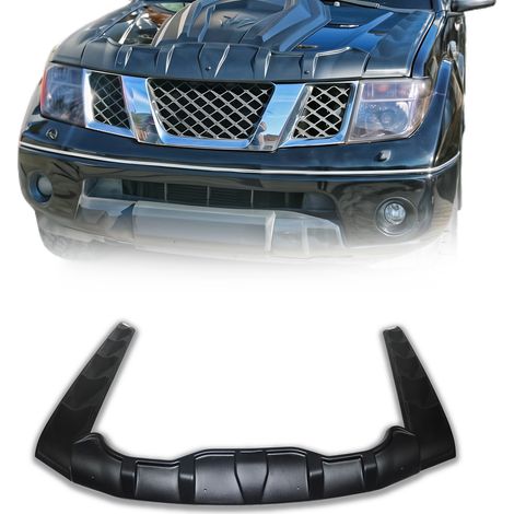 Déflecteur de Capot Compatible avec Nissan Navara PK 2006-2015 3Pc Noir modèle en ABS (1/5)