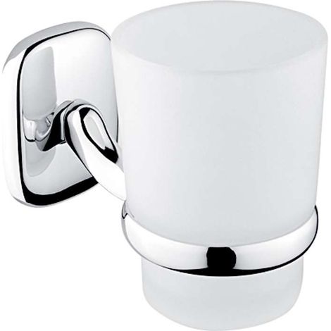 Nimco Simona - Bote de cepillo y pasta de dientes con soporte, cromado SI 7258C-26 (1/2)