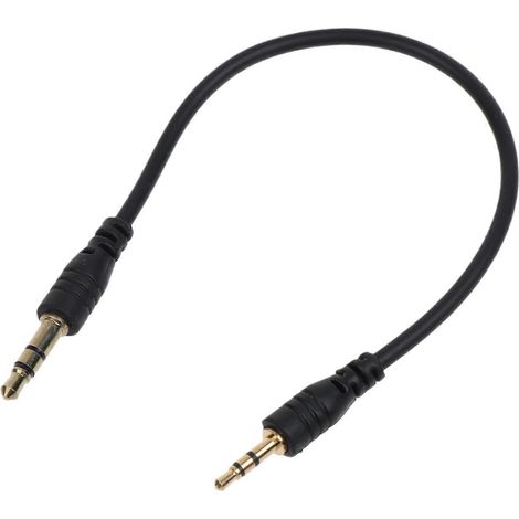 Rallonge audio stéréo 3,5 mm mâle vers 2,5 mm mâle pour casque - 18 cm
