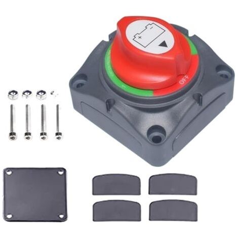 Commutateur de bouton de mise hors tension de la batterie de voiture à courant élevé commutateur de protection de mise hors tension de distribution de courant à trois vitesses (1/2)