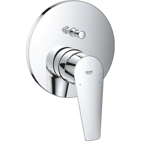 Grohe BauEdge Einhand-Wannenbatterie, Unterputzmontage, 24162001 (1/5)