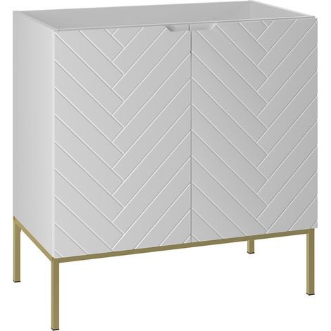Waschtischunterschrank 80cm Daria, Weiß (1/5)