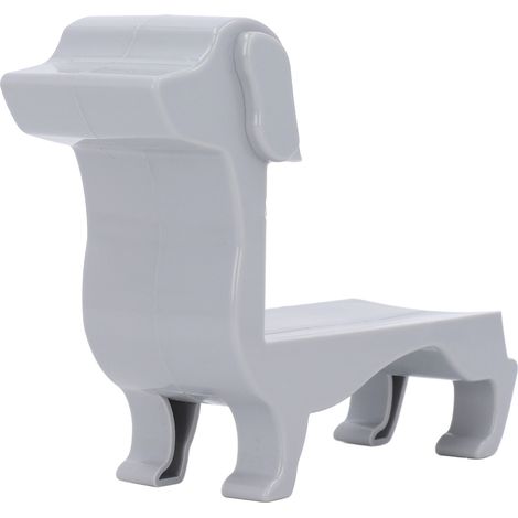 Porte-bouteille de vin chien teckel plastique gris décoratif cuisine (1/5)