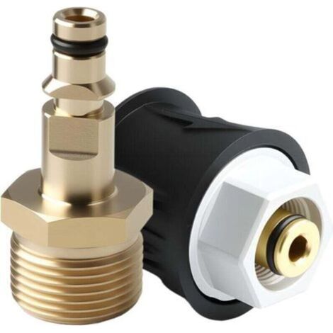 Hochdruck-Adapter für Kärcher K2, M22 Innengewinde 14 mm Messing – Schnellwechselset für Kärcher Serie K2, K3, K4, K5, K6, K7 (1/4)