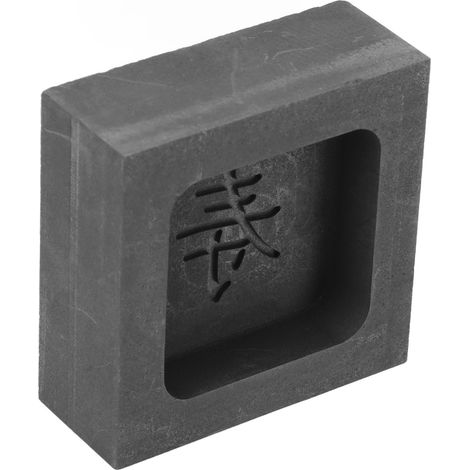 Moule de coulée en graphite à stabilité thermique moule à lingots de coulée d'or et d'argent (pour le caractère chinois C). (1/5)