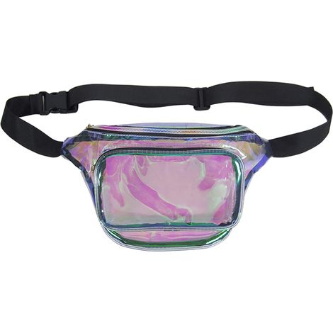 Sac ceinture de mode réglable et imperméable transparent (laser)