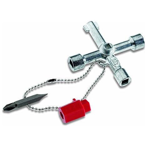 Cimco 112894 Llave eléctrica metálica roja de acero