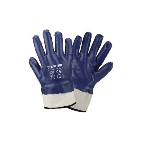 Gants Neckar T.10 bleu enduction complète nitrile EN 388 EPI II TECWERK (1/2)