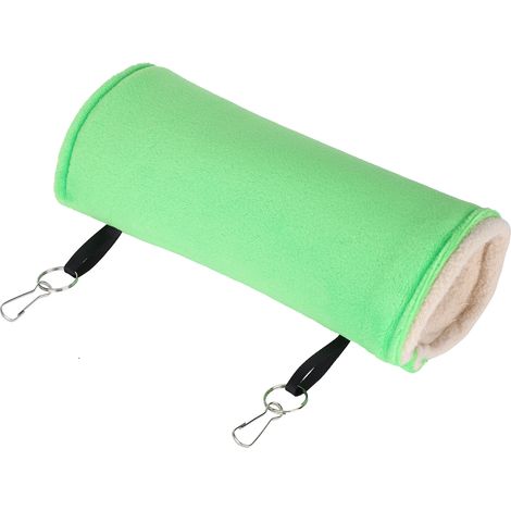Tunnel pour hamster, jouet tubulaire pour hérisson, manchon de perçage confortable à suspendre, vert (1/5)