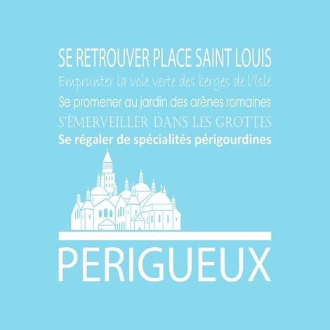 Tableau sur toile Périgueux glacier 30x30 cm - Impression sur Toile Murale Décorative - Image imprimée en HD sur Toile - Toile sur Châssis en Bois FSC - Fabriqué en France (1/4)