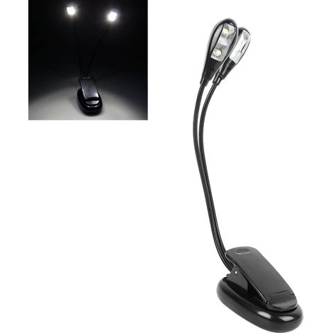 Lampe de lecture rechargeable protégeant les yeux, lampe de pupitre, lampe de piano, lampe à pince LED, lampe de chevet, veilleuse (1/5)
