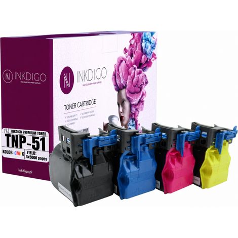 Toner Inkdigo TNP51 compatibile con Konica Minolta Bizhub C3110, certificato TÜV. (1/5)