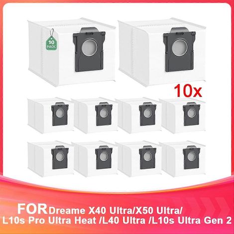 Sacs à poussière de rechange pour aspirateurs X40 Ultra/X50 Ultra/L10s Pro Ultra Heat/L40 Ultra/L10s Ultra Gen 2 (1/5)