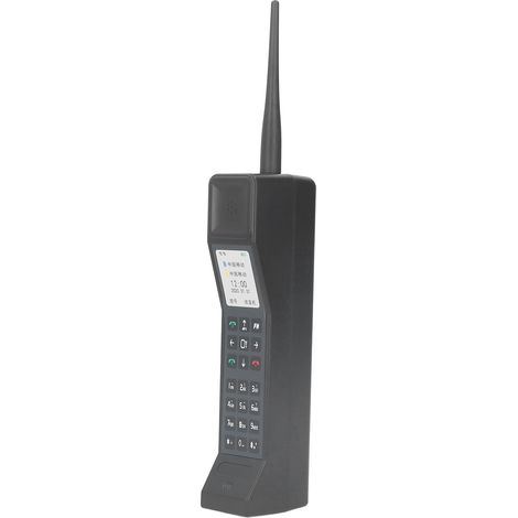 Ornement Téléphone Brique Vintage Années 80-90 Accessoire Photo Décor Rétro Modèle Noir