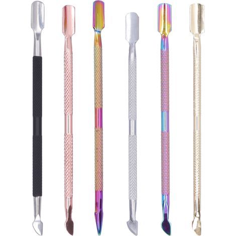 Stylo Applicateur Colle Cuir Double Tête Acier Inoxydable - 6 Pièces Outil de Maroquinerie (1/5)