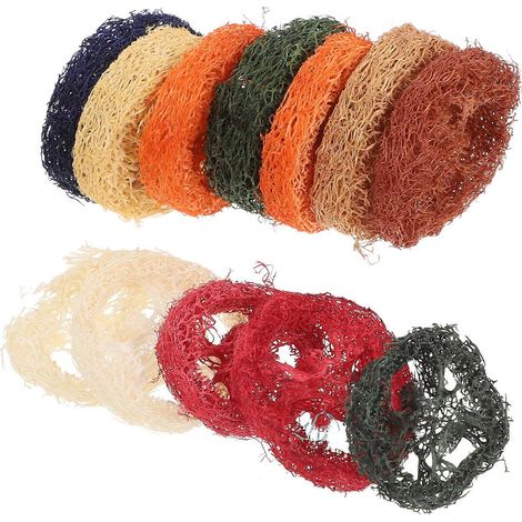 Lot de 12 jouets à mâcher en luffa pour petits animaux (cochons d'Inde, lapins). (1/5)