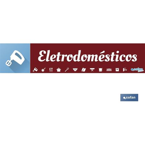 Signalétique magnétique 975 x 200 mm en PVC pour présentoirs d'électroménager