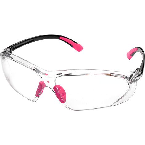 Lunette de Protection Travail -SG003FM Anti-buée Taille Lunettes Protection, Anti-Rayures Sécurité Usine Meulage Airsoft Tir Cuisine Laboratoire UV Velo Moto Ski (Rose) (1/5)