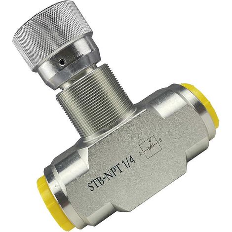 Clapets anti-retour à simple sens d'étranglement, vannes de régulation de vitesse pour vérins hydrauliques haute pression, raccords de tuyauterie, installation facile, multicolores 1/4'' (1/5)