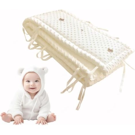 Tour De Lit Respirant, Doux,Respirant Tour De Lit Bebe 60x120 Facile à Installer,Tour De Lit Bébé Garçon pour Lit Bébé,150x28cm-yd (1/4)