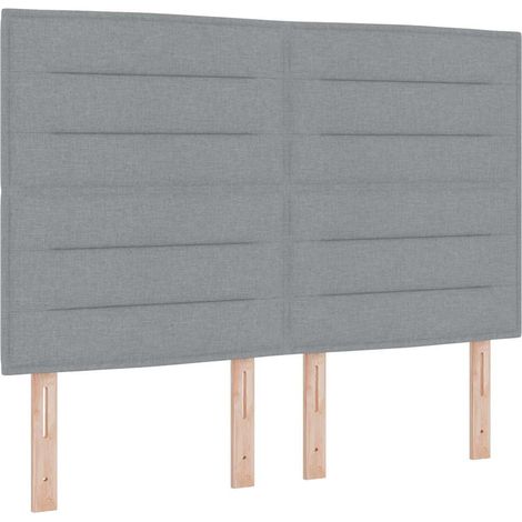 Maison Exclusive - Testiera Grigio chiaro 160 cm Tessuto