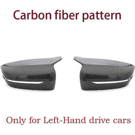 1 Paar Spiegelkappen, passend für BMW 4er, 5er und 7er (G11, G12, G14, G15, G16, G30, G31) – Carbon-Optik – 2 Stück