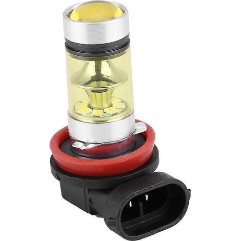 2 ampoules LED antibrouillard ultra-lumineuses de 100 W pour voitures (lumière jaune)
