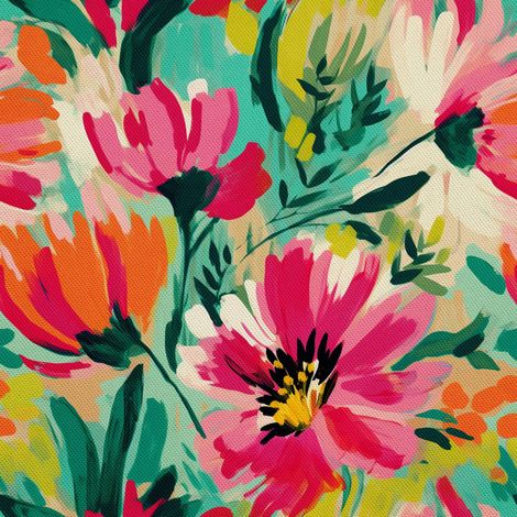 Tela decorativa para exteriores Oxford - Flores - DX2707 (1/5)