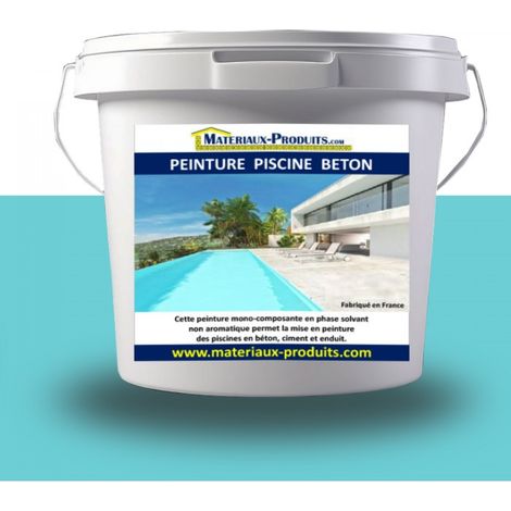 Peinture Spéciale Piscine Béton - 5 L Turquoise - MATPRO (1/5)