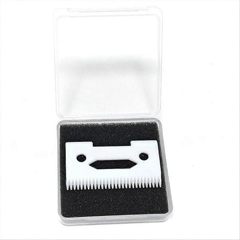 Lame de rechange en céramique pour tondeuse à cheveux Senior 2 trous, pièces détachées pour tondeuse de précision, blanche (1/5)