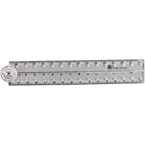Règle pliante transparente, mesurant de 0 à 30 cm, outil mesure (1/5)