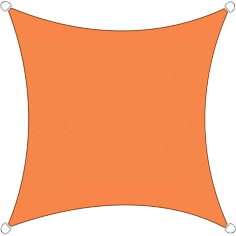 5x5m Sun Sail Shade Square Awning Canopy Garden Sun Cover Patio Sunscreen - Orange (1/2)