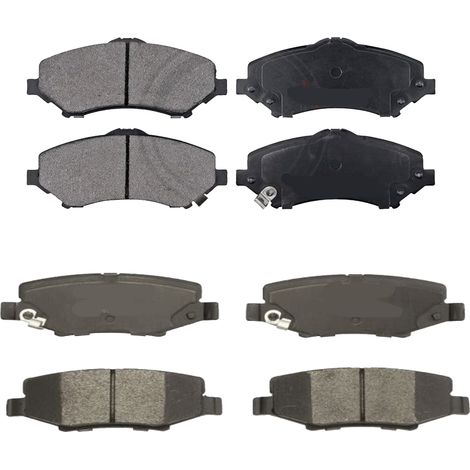 KIT PASTIGLIE FRENO ANTERIORI E POSTERIORI compatibile con DODGE NITRO / PASTIGLIE FRENANTI AUTO OEM FDB4074,FDB4239 / SOSTITUZIONE DIRETTA / BASSA POLVERE / SILENZIOSO