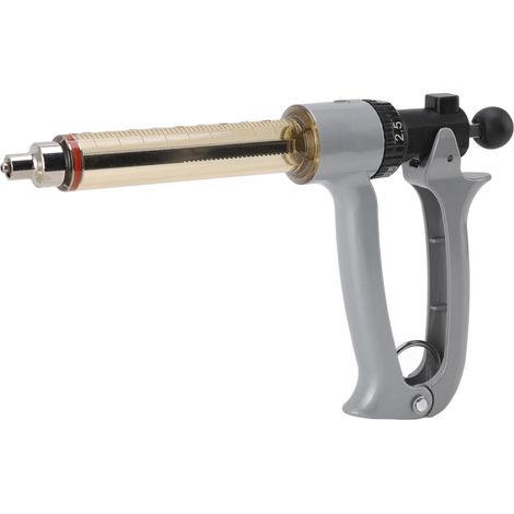 Seringue métallique semi-automatique professionnelle à injecteur continu semi-automatique pour poulets, canards, oies et porcs, 25 ml (1/5)