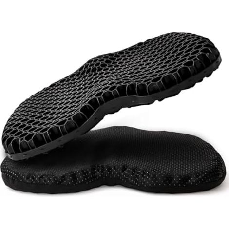 Coussin d'assise en gel orthopédique pour coccyx, respirant, avec support et housse antidérapante, pour voiture, bureau et fauteuil roulant. (1/4)
