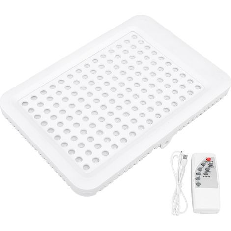 Lampe de bronzage LED Panneau rectangulaire 140 puces UVA/UVB télécommandée pour peau dorée uniforme usage visage et corps (1/5)