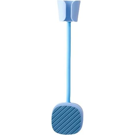 Support de montage mural support de sèche-cheveux minimaliste support de rangement de toilette sans poinçon support de sèche-cheveux support de ventilateur de salle de bain organisateur bleu