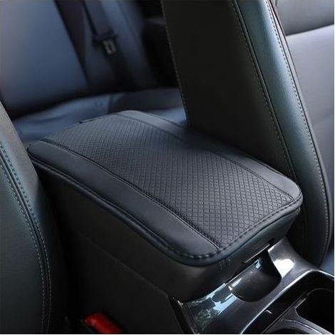 Leder-Armlehnenkissen fürs Auto, Mittelarmlehnenbezug, Komfortables Autositzzubehör für die meisten Autos (1/5)