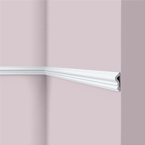 Moldura para pared NMC WL11 WALLSTYL Noel Marquet Friso Perfil de estuco Moldura decorativa diseño atemporal clásico blanco 2 m (1/5)