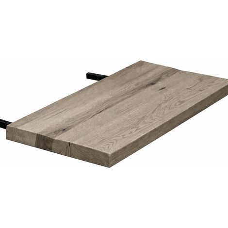 Rallonge pour tables en chêne grisé bords naturels largeur 100 cm (50 cm) PALERME
