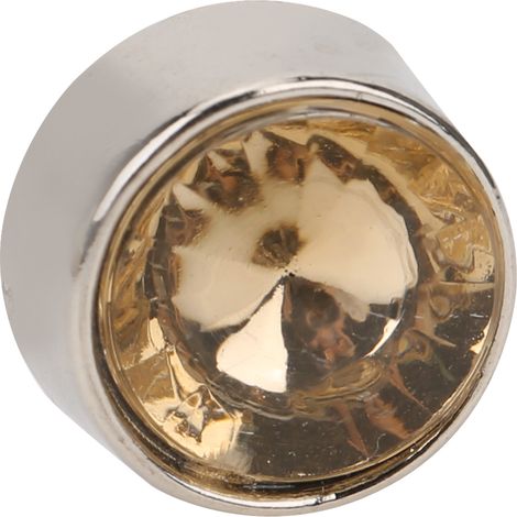 20 Rivets à clous ronds en alliage, 12mm jaune cristal, décoration DIY pour chaussures, vêtements, sacs, avec 20 rondelles (1/5)