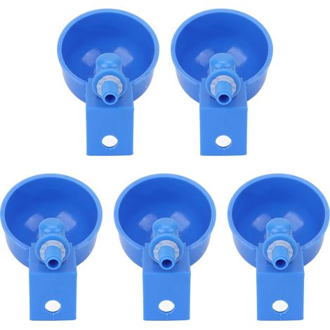 5-teiliges automatisches Geflügeltränke-Set, Wassernapf aus PP-Kunststoff für Tauben, G1/8 Außengewinde (1/5)
