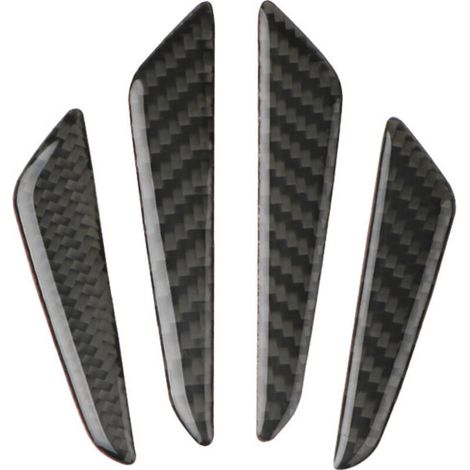 4pcs Garde Fibre de Carbone Bord Porte Pare-Chocs de Protection Inserts Couverture Voiture Universel (1/4)