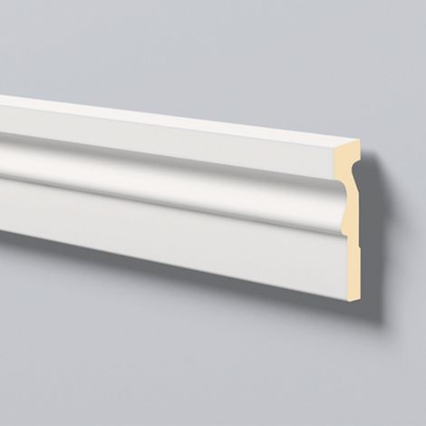 Türumrandung NMC MA12 DOMOSTYL Noel Marquet Fassadenstuck Fensterumrandung Fassadenprofil Modernes Design weiß 2 m (1/4)