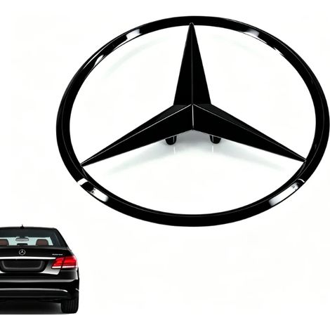 Heckklappenstern – Hochglanzschwarz – Heckklappenemblem – C-Klasse W204 S204 – Mercedes