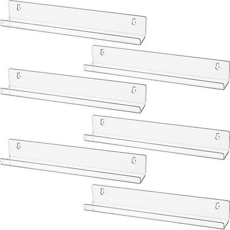 Set mit 6 wandmontierten Schallplattenregalen - Regale für Alben oder andere Gegenstände. (1/5)