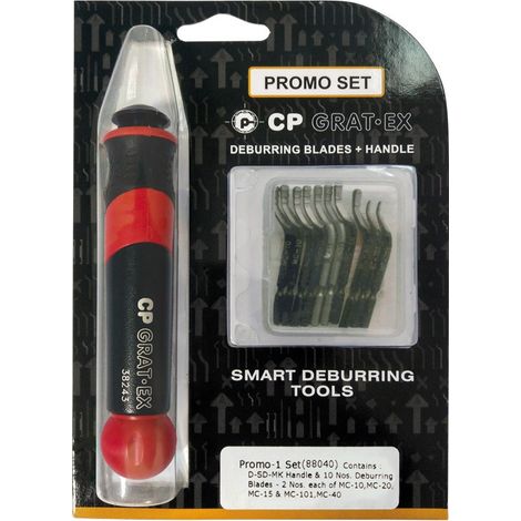 SET PROMOCIONAL MANGO MULTICOMPONENTE + 10 CUCHILLAS MULTICORTE DE 3,2 MM.