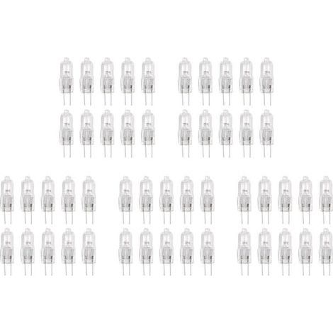 50 Pcs. Lampe G4 Lampe Halogene Broches 12V 35W Blanc Chaud (1/4)