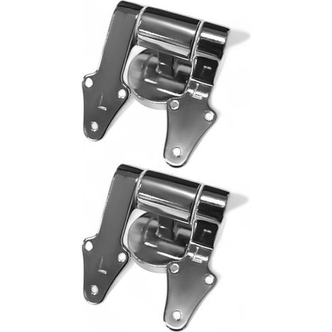Cerniere di ricambio metallo per sedili WC con chiusura rallentata robuste e resistenti per bagno moderno (1/3)