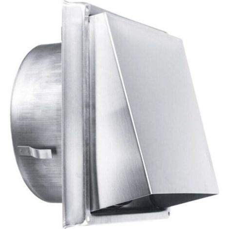 Grille d'Aération en Acier Inoxydable 150 mm -Résistante aux Intempéries sans Clapet Anti-Retour-Parfaite pour Sèche-linge,Hottes, Ventilations,Conduits d'Échappement